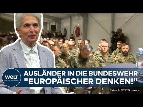AUSLÄNDER IN DIE BUNDESWEHR: Strack-Zimmermann "Europäischer denken!" Wehrdienst für deutschen Pass