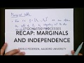 (SP 2.4) Recap – Marginals, Independence, and IID.