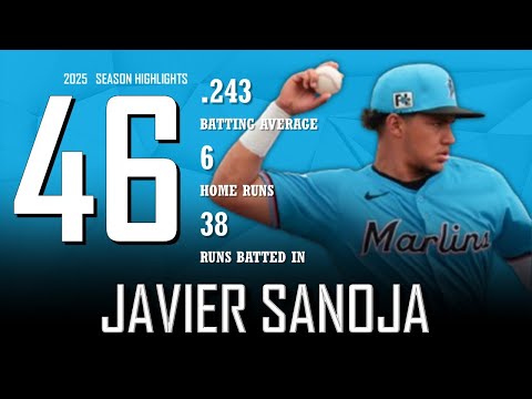 Javier Sanoja || 2025 Miami Marlins Highlights