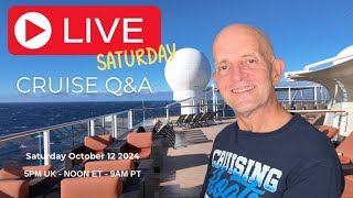 Cruise Live Q&A: Saturday 12 October 2024: 5pm UK / Noon ET / 9am PT