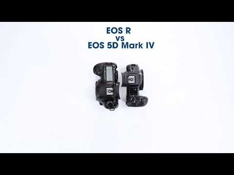 Canon EOS R vs 5D Mark IV Size Comparison