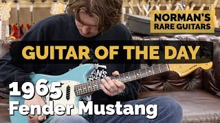 Video thumbnail for Guitar of the Day: 1965 Fender Mustang Daphne Blue | Norman's Rare Guitars by Normans Rare Guitars