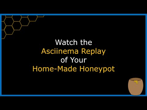 Watch the Asciinema Replay of Your Home-Made Honeypot