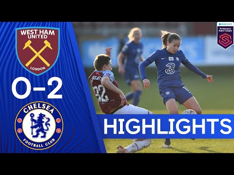 West Ham women  0-2 Chelsea women Highlights | FA Women's Super League 24-03-2024