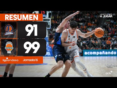 Leyma Coruña - Valencia Basket (91-99) RESUMEN | Liga Endesa 2024-25