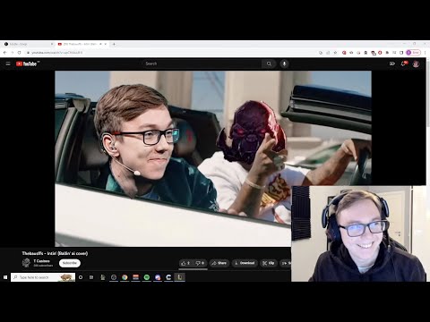 Thebausffs reacts to his ai singing Ballin'