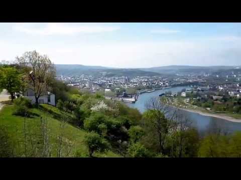 Blick über Koblenz von Ehrenbreitstein