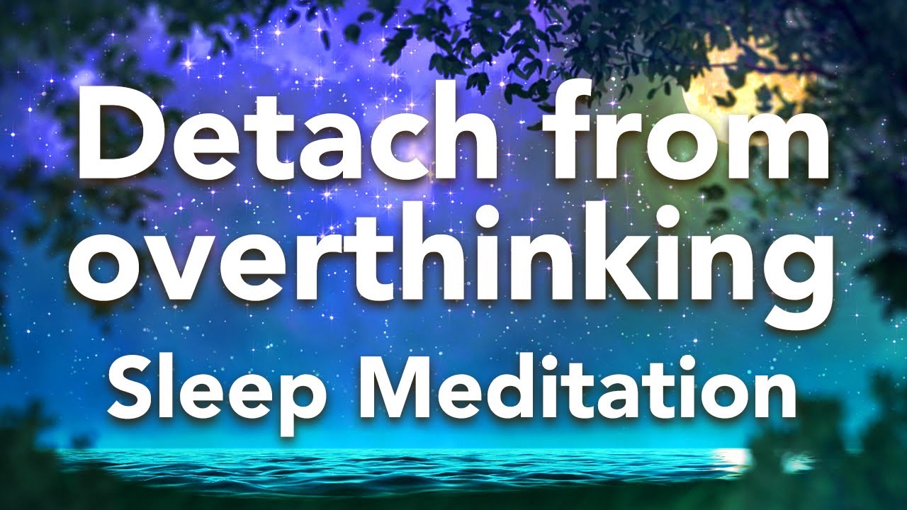 Guided Sleep Meditation, Detach from Overthinking Sleep Meditation "Fountain" with Sleep Music