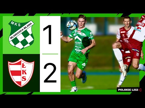MŁAWIANKA MŁAWA - ŁKS ŁOMŻA - bramki z meczu
