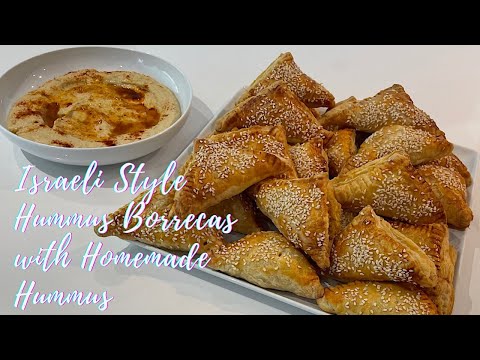 Israeli Style Hummus Borrecas with Homemade Hummus