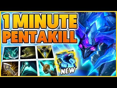 1st EVER 1 Minute PENTAKILL (100% CRIT) -BunnyFuFuu