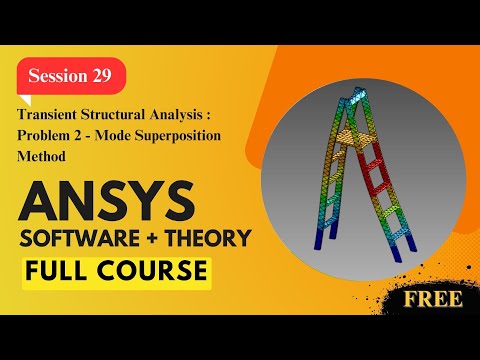 Session 29 : Transient Structural - Mode Superposition Method | Ansys: Basic to Professional Course