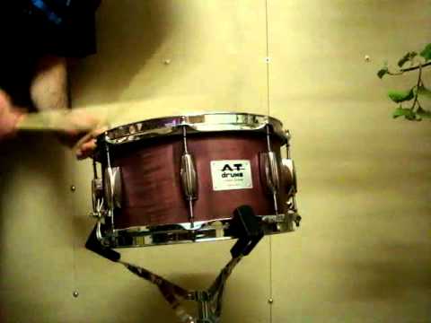 AT Drums - Rullante 12"x6" a doghe in acero.