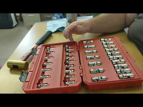 Tekton U-joint socket set 1/4 & 3/8 6mm-19mm 1/4-3/4 6pt