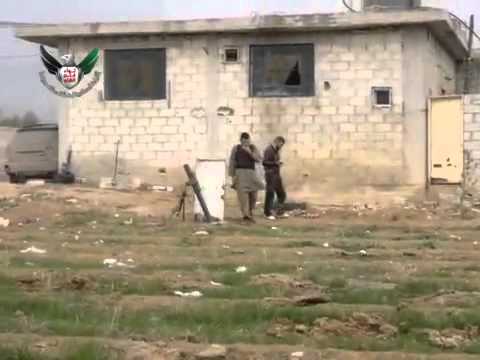 استهداف  قوات النظام بقذائف الهاون من قبل لواء فتح الشام في مدينة حرستا في محافظة ريف دمشق