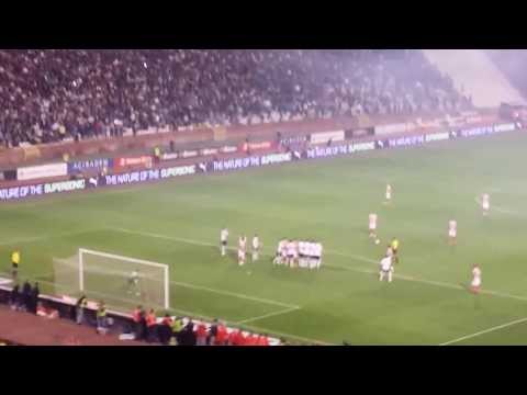 145.derbi Autogol Obradovica Crvena Zvezda-Partizan 1-0 (SEVER)