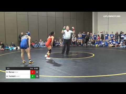 122 Lbs Rr Rnd 1 Adia Ronea Texas B Vs Anja Tschohl Kansas Dual