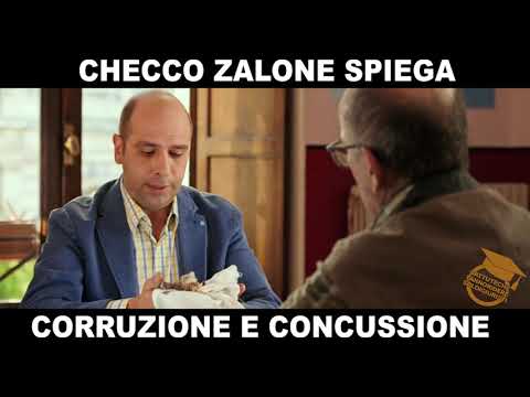 Checco Zalone spiega corruzione e concussione