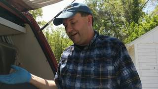 Removing and replacing an alternator belt on a a Vanagon waterboxer.