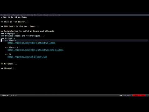 EmacsConf 2021: How to build an Emacs - Fermin MF