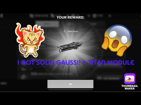 I got a Solid Gauss from tasks+ getting an Antimatter reacter for Nodens!!