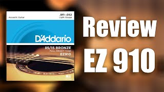 Video thumbnail for D'Addario 85/15 Bronze Light Gauge EZ910 (11-52) | REVIEW by Alexander Guitar