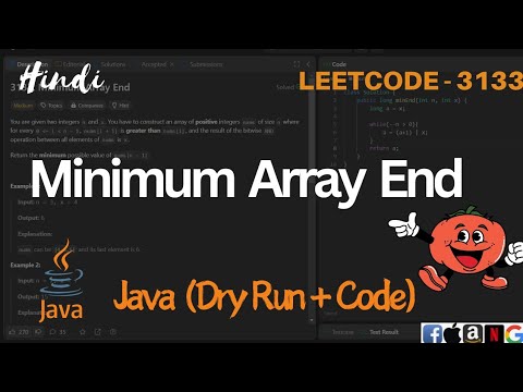 3133 Minimum Array End Leetcode 3133 Explained In Java Code Explanation Dry Run