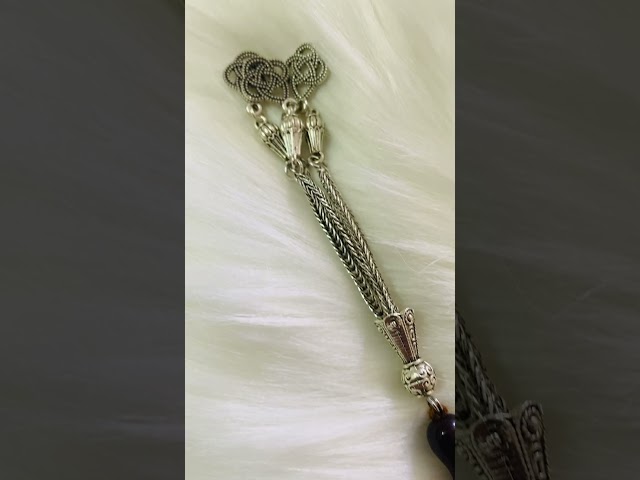 سبحة دم  الغزال (عنابي)