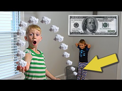 Real Life Trick Shot Challenge For $100 | Colin Amazing