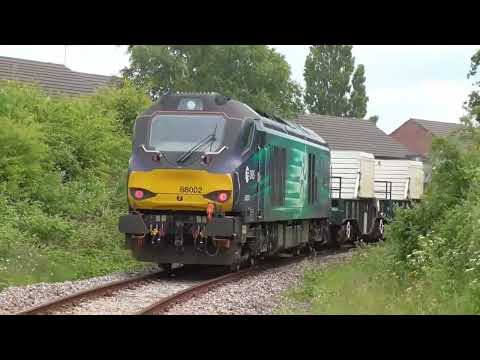 68002/68005 6c51 Sellafield - Heysham flasks/ 6c52 Return, 2nd June 22