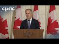 PM Mark Carney speaks with reporters in London, U.K. – September 27, 2025