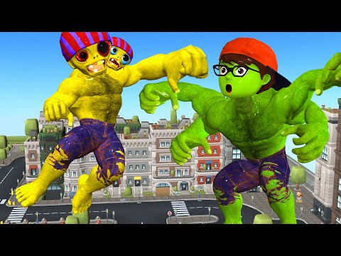 Nick Steals - Scary Teacher 3D NickHulk Dad Fights Mutant Zombie To Save His Son