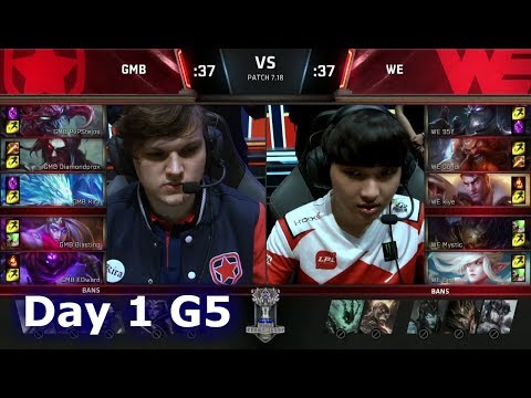 Gambit vs Team WE | Day 1 of S7 LoL Worlds 2017 Play-in Stage | GMB vs WE G1