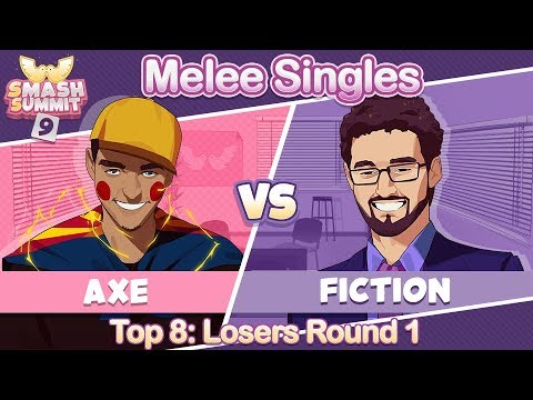 Axe vs Fiction - Top 8 Losers Round 1: Melee Singles - Smash Summit 9 | Pikachu vs Fox