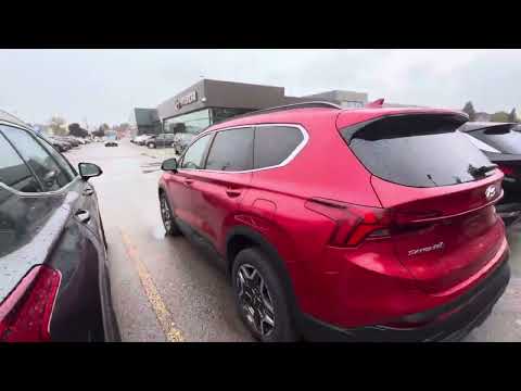 2022 Hyundai Santa Fe Urban AWD in Red for sale at Finch Hyundai in London, ON
