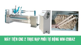 Máy tiện gỗ CNC 2 trục đồng thời WM-1500A2