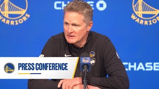 Steve Kerr Discusses Warriors Loss vs Pelicans And Play In | April 12, 2024