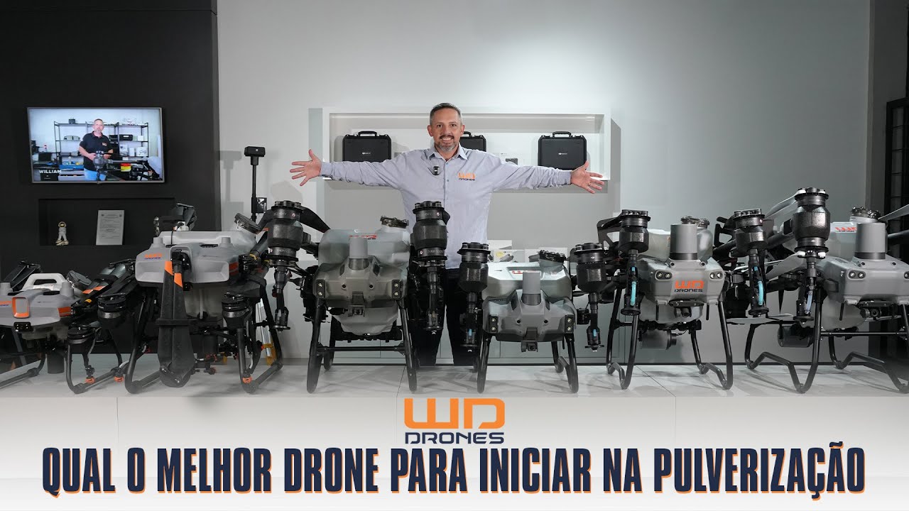 Qual o melhor drone para iniciar na pulverização com drones agrícolas em 2024