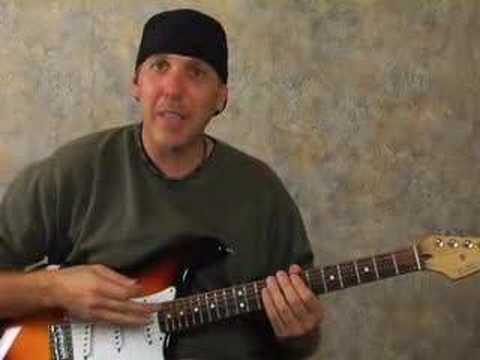 Electric lead guitar lesson passing notes scales jazz rock