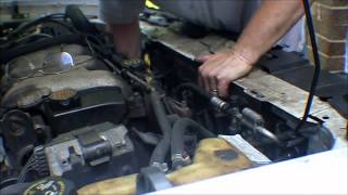 How to change a 2000 - 2003 Malibu Radiator Part 2 Installation