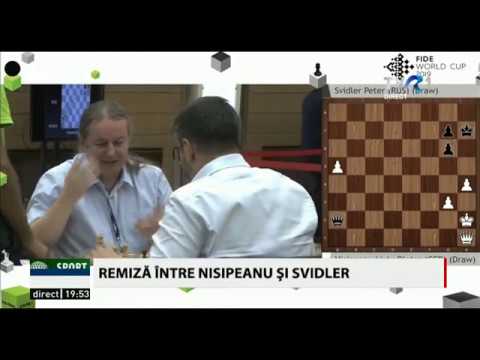 Știrile TVR: Remiză smulsă de Svidler! Nisipeanu a avut partida în mână.