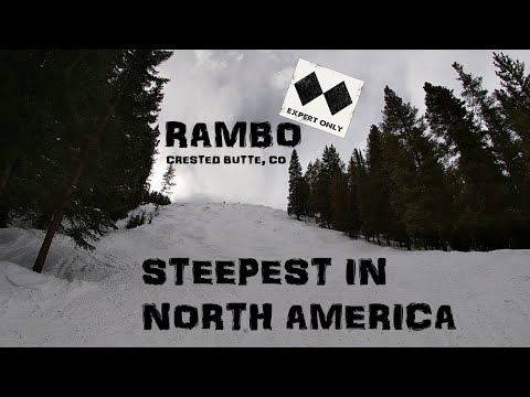 Snowboarding the Steepest Run in North America: Rambo Crested Butte, Colorado