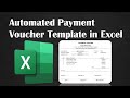 Create An Automated Payment Voucher Template In Excel With VLOOKUP Function
