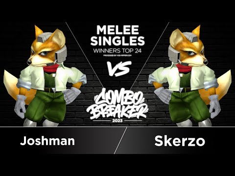 Joshman (Fox) vs Skerzo (Fox) - Melee Singles Winners Top 24 - COMBO BREAKER 2023