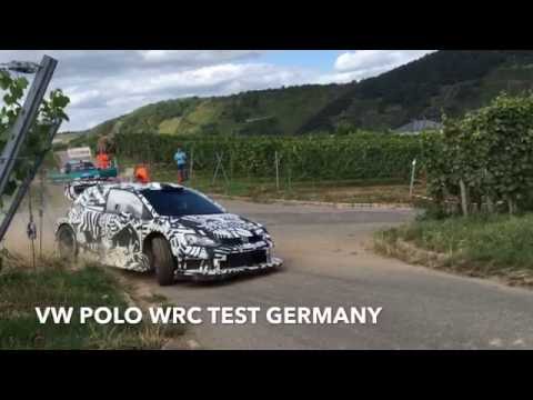 VW Polo WRC 2017 Test Germany Weinberge