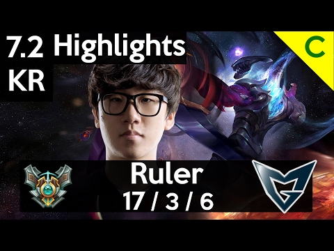 7.2 Highlights - SSG Ruler (Varus) vs SKT T1 Bang (Ashe) 17-3-6 New Lethality Build
