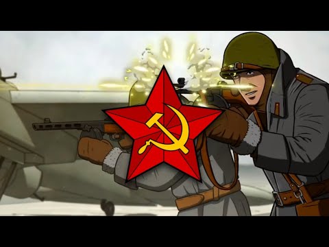 The Red Army in the WW2 Animated edit (The Red Army Is the Strongest / Красная армия всех сильней)