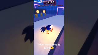 Pushing off sonic without jump is EASY.. [Sonic.Exe The Disaster 1.2] #roblox #sonicthehedgehog