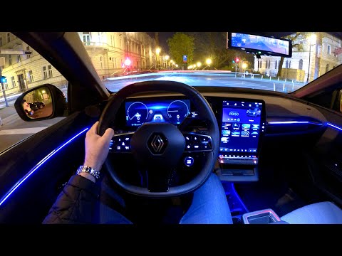 RENAULT MEGANE E-TECH 2023 - Nacht-POV-Testfahrt & VOLLSTÄNDIGER REVIEW (Techno, 160 kW)