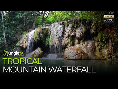 Tropical Mountain Waterfall